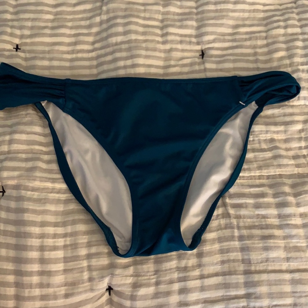 Victoria’s Secret pink swim bottoms blue color